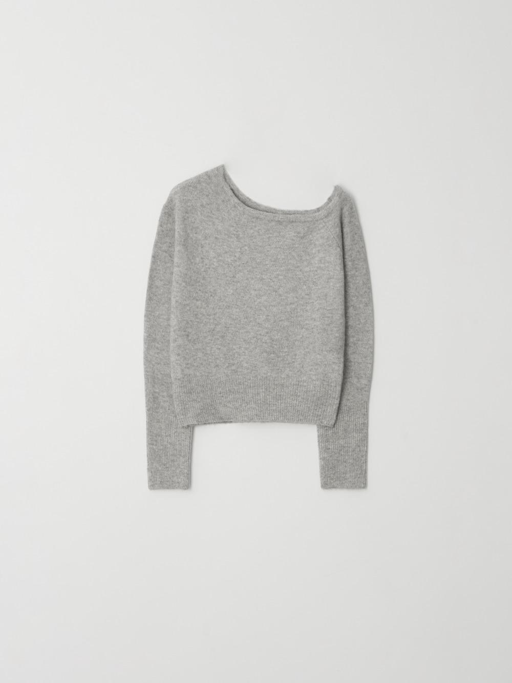 제니오 캐시미어 원숄더 니트