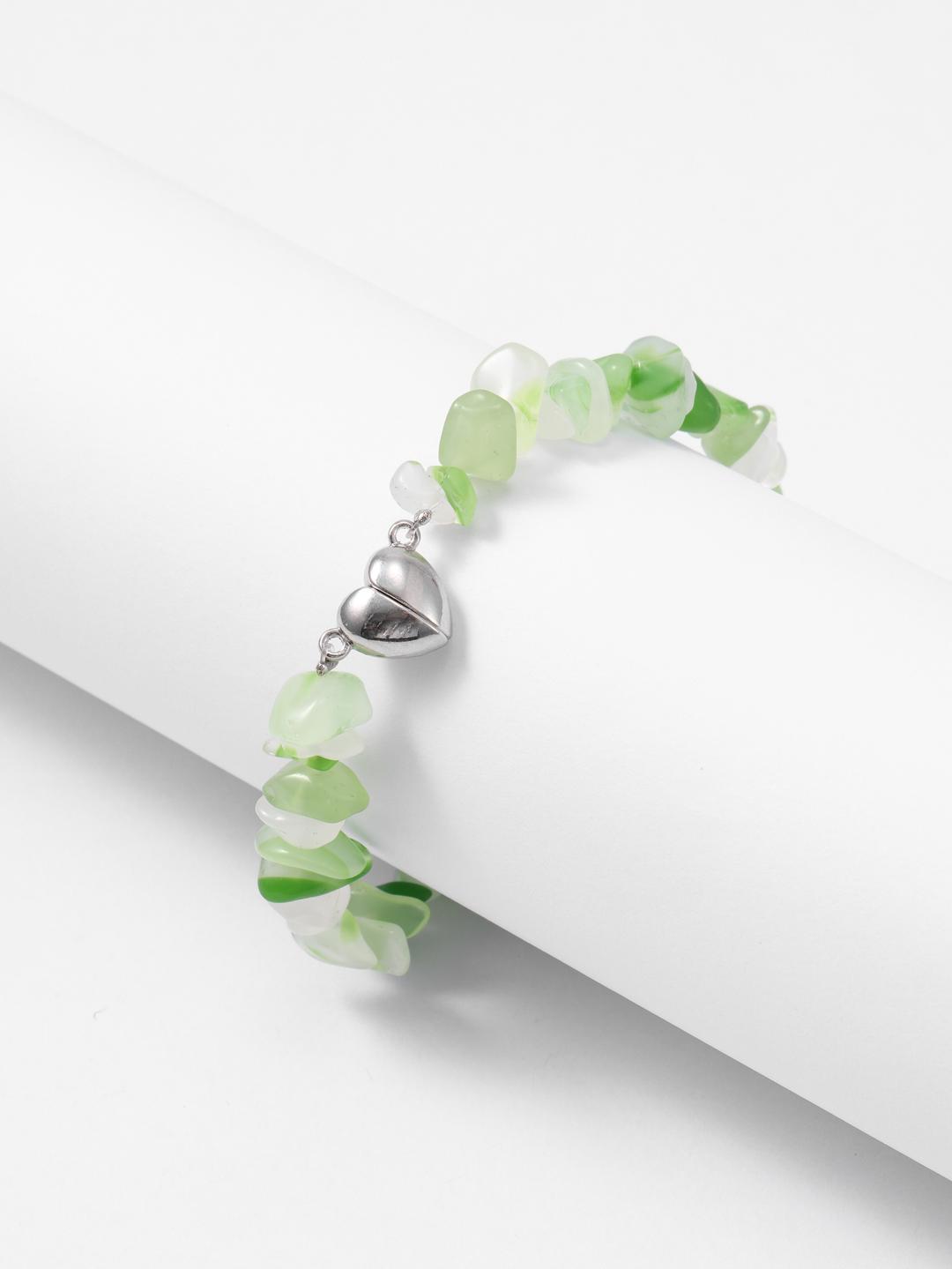 Heart Decor Beaded Bracelet