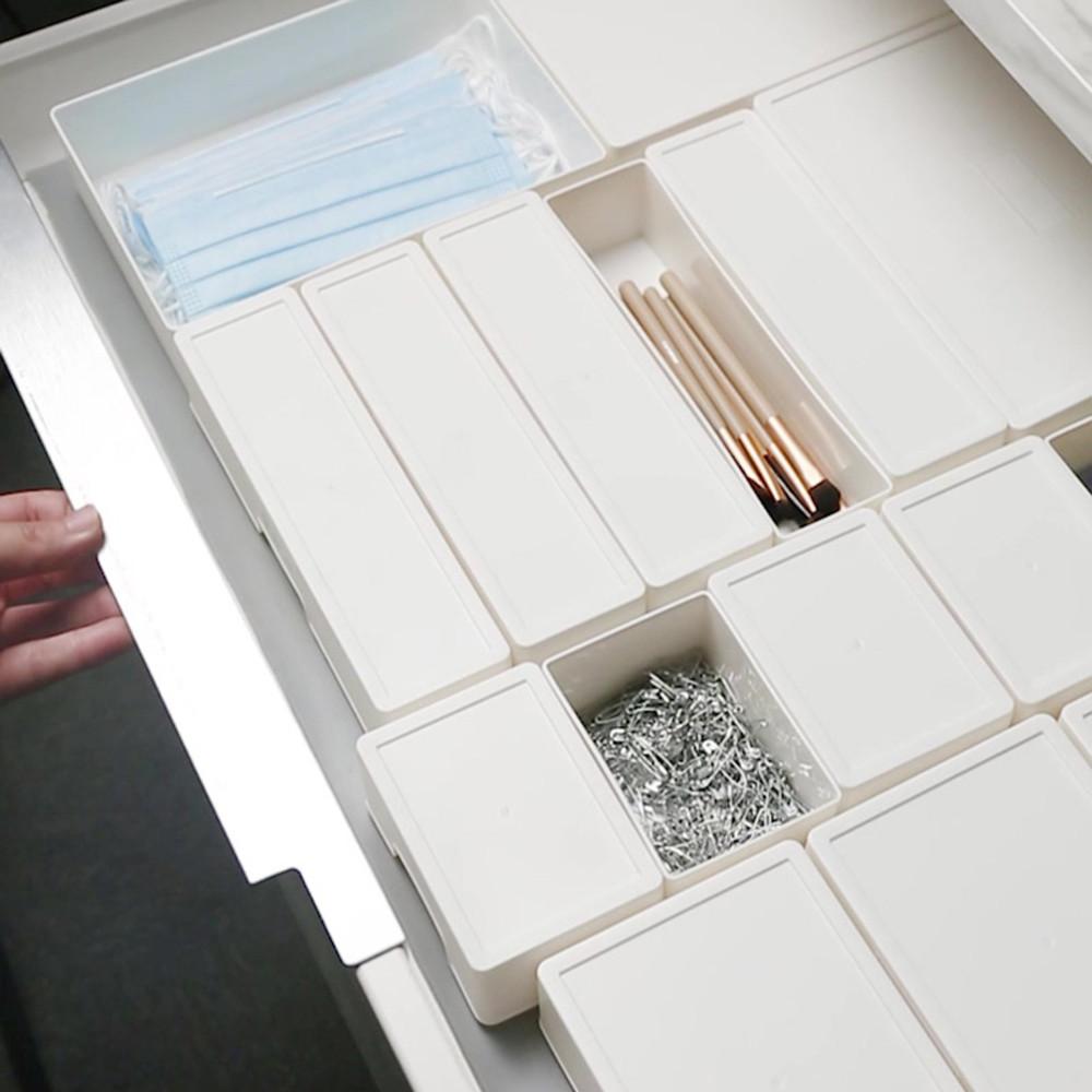 아토소 덮개형 플라스틱 칸막이 수납함 신박한 화장대 서랍 소품 정리방법 전문가 4TYPE