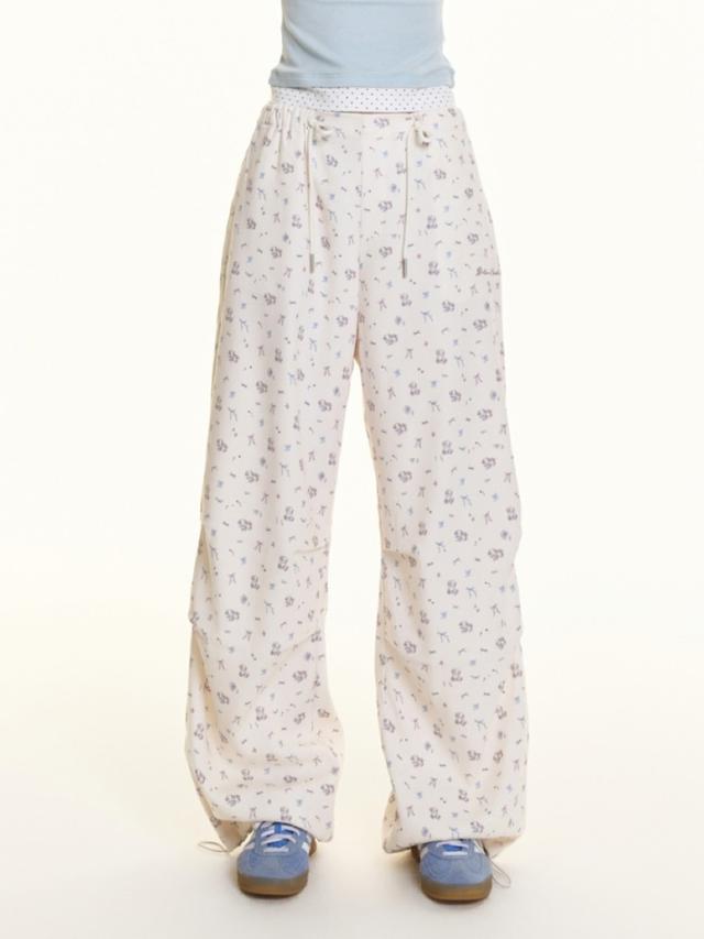 BETWEENAND Milk Pattern Casual Pants