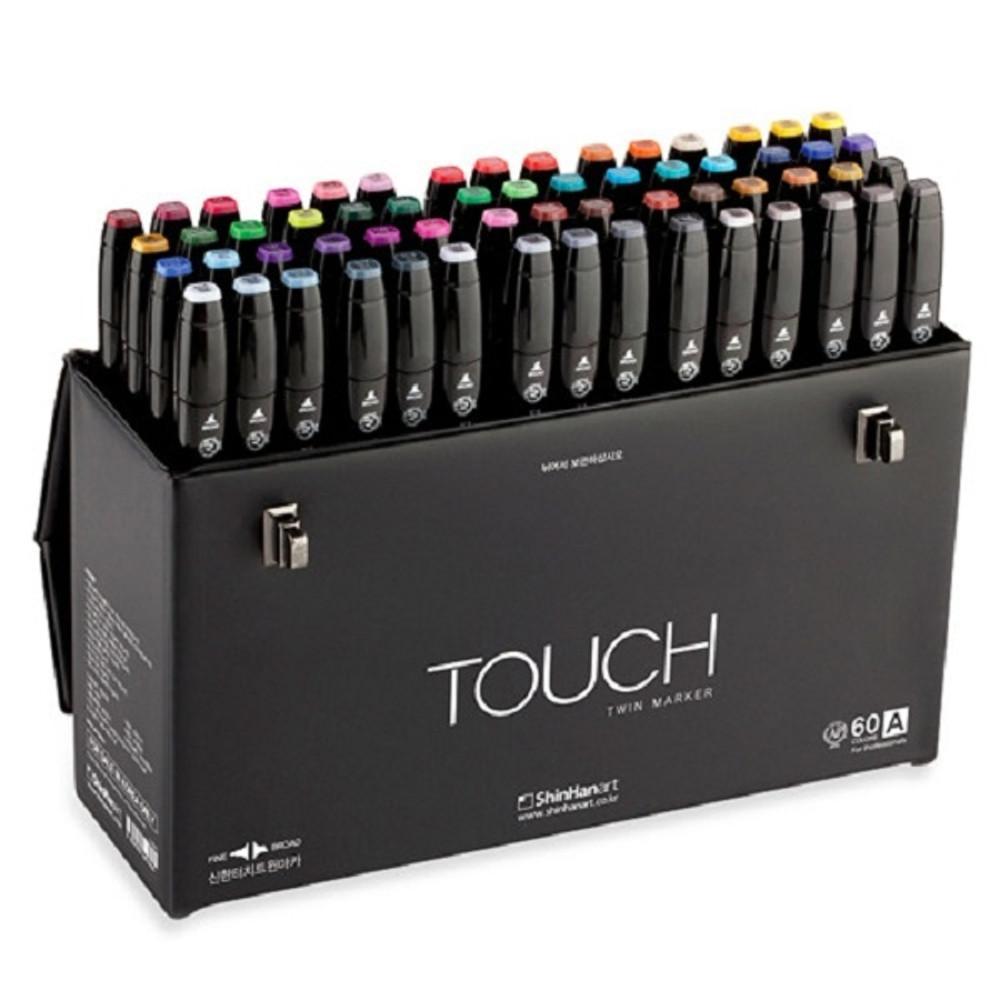 신한 뉴터치 트윈 마카 60색 A 세트/ 디자인, 마커, 마카펜