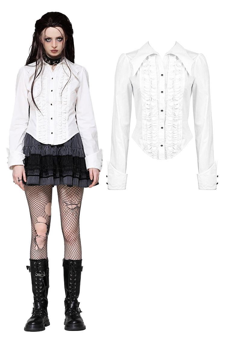 White Gothic Demon Shirt IW103WH - XL