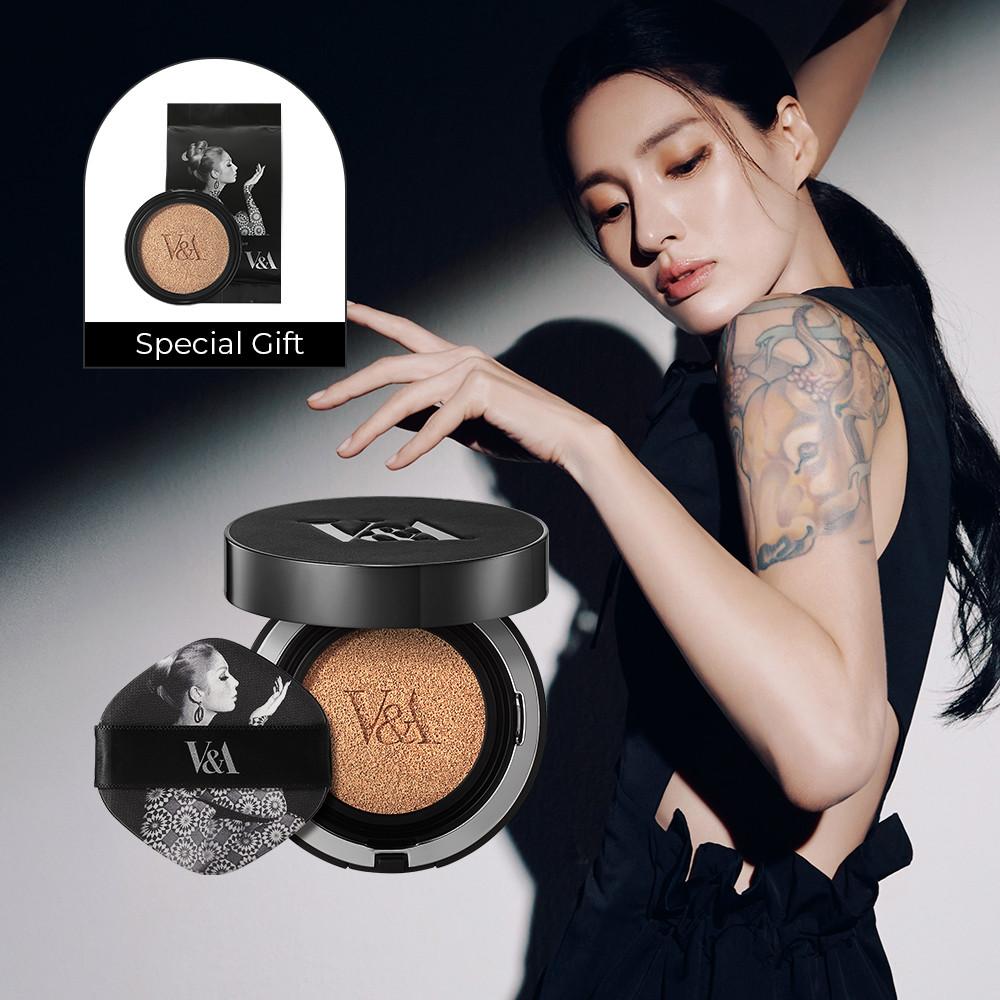 [49%혜택]V&A 롱 웨어 쿠션 파운데이션/20% 할인+리필 본품 증정