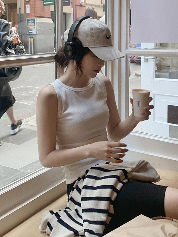 슬로우앤드 [🏆1등나시] made. 쫀쫀베이직 슬리브리스 (컴포터블라인) - 라운드/유넥