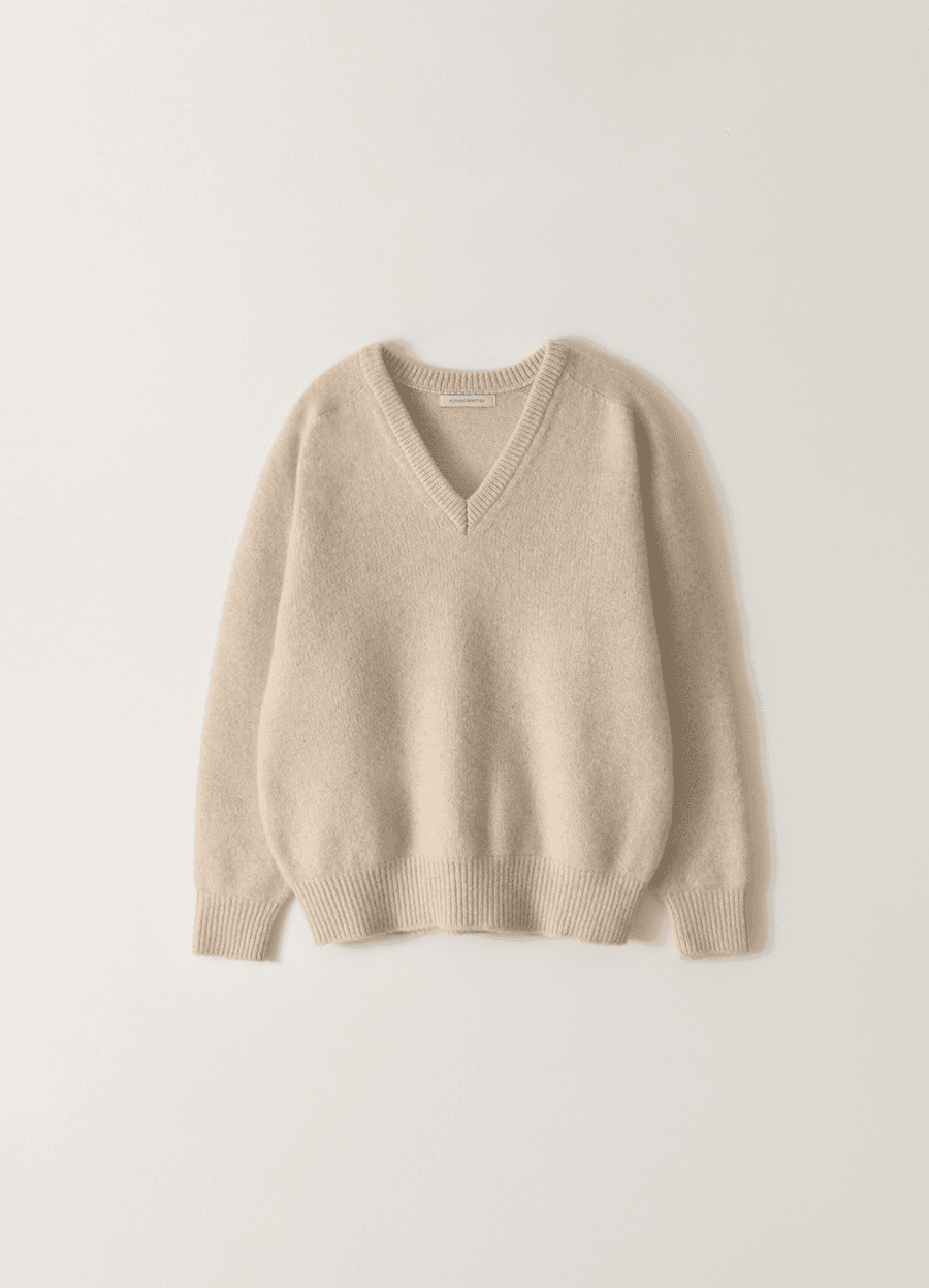 Pound alpaca sweater (Oatmeal)