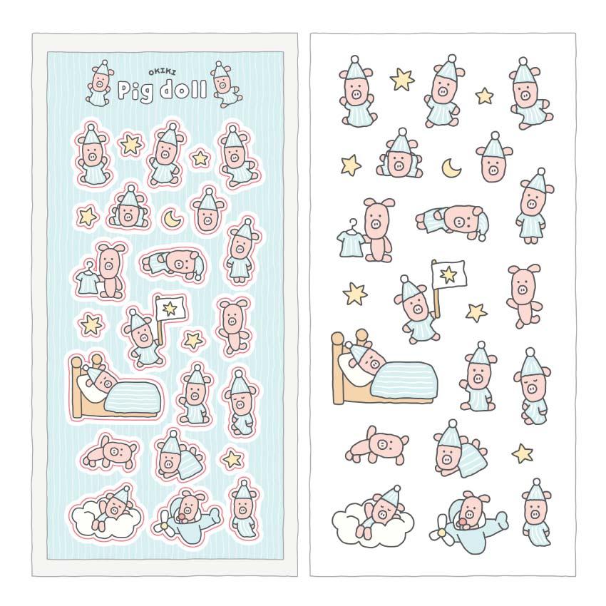 [오키키] 때지인형 스티커