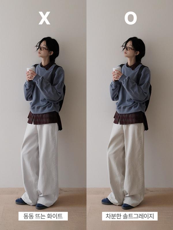 슬로우앤드 [후기인정💕] made. 솔트그레이지 모어와이드 데님팬츠 (+베이직/롱ver) - 4 size