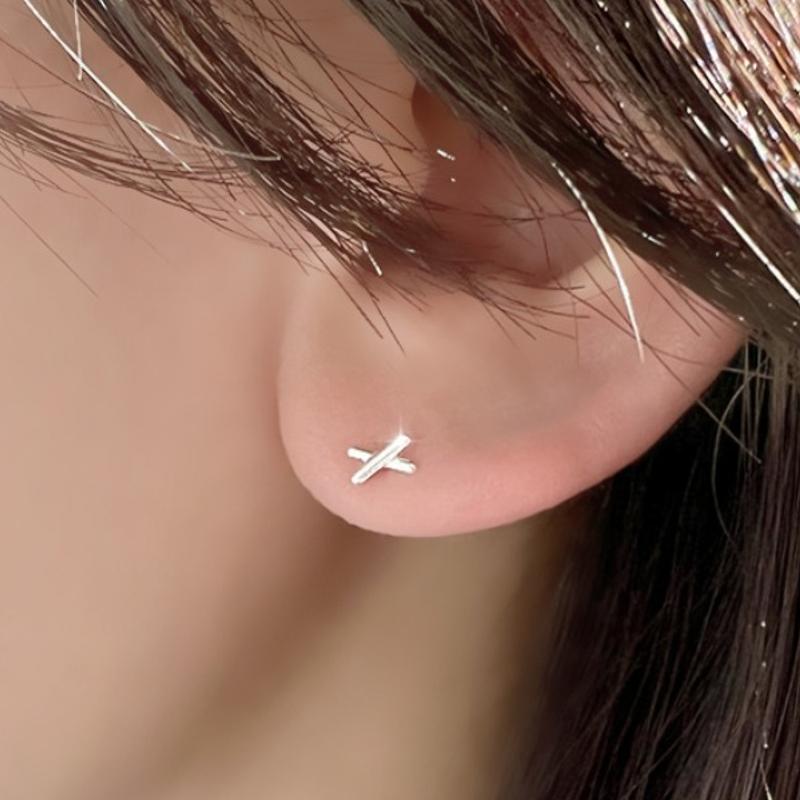 실버 925 쁘띠 리본 피어싱