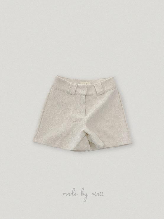 오이니 [오늘출발] [o,rosy] leve tweed shorts - 1color