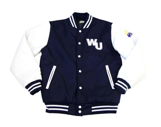 와플대학 굿즈 과잠 과잠바 남녀공용 WU Varsity Jacket