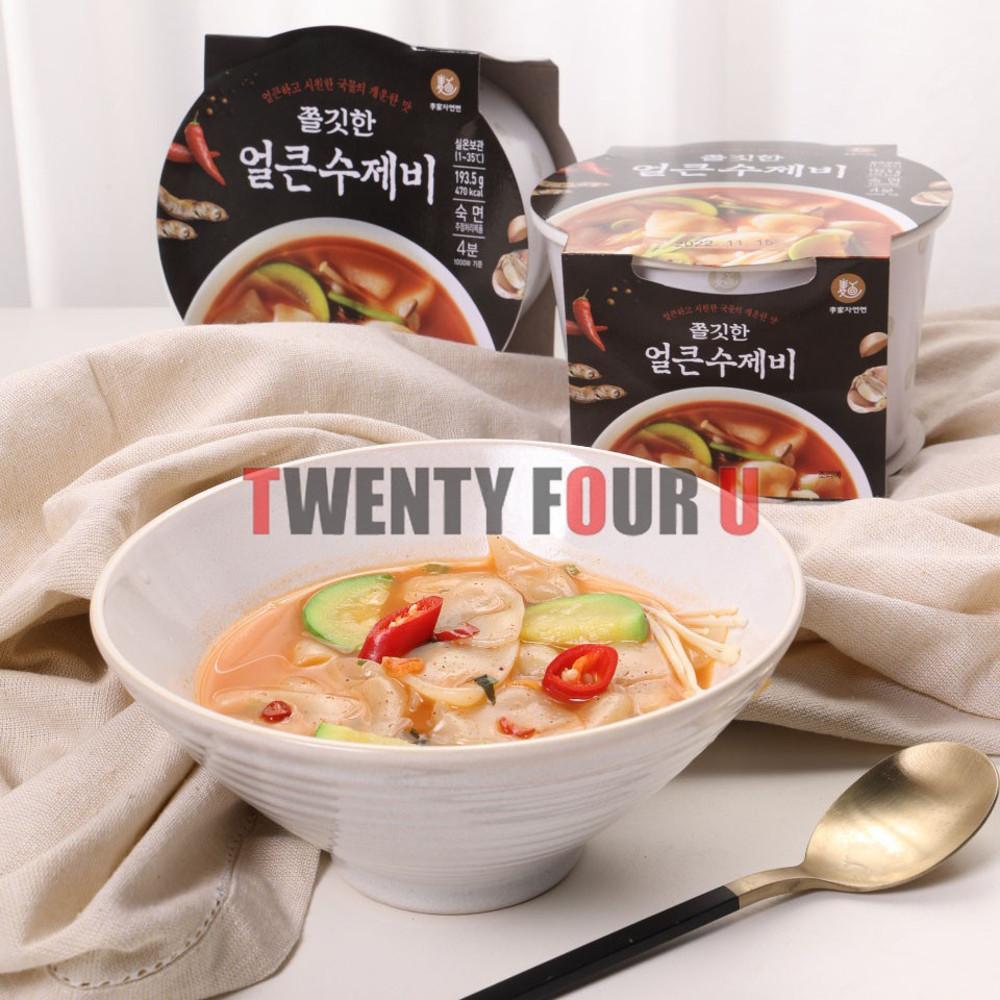 쫄깃한 얼큰수제비 1인분(용기) X 6개입