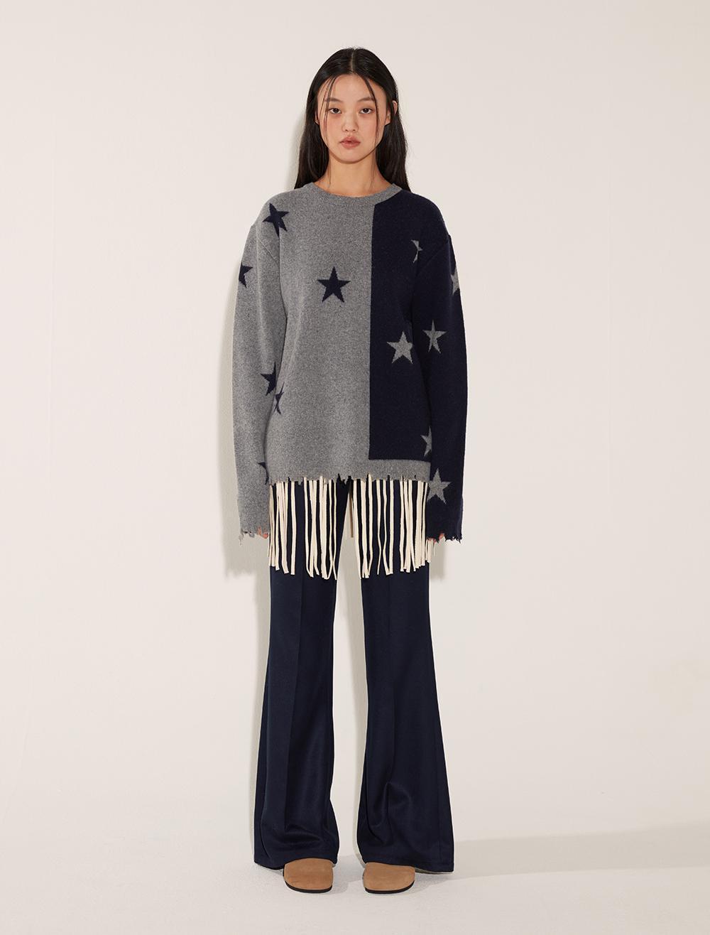 STAR HALF KNIT [NAVY]