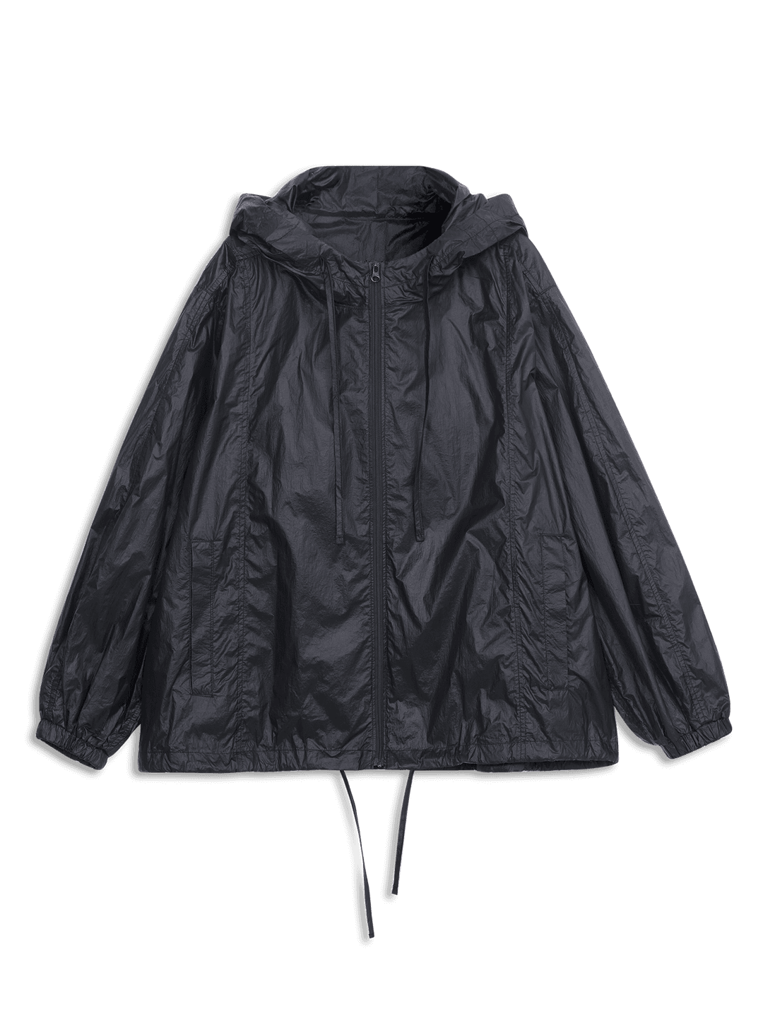 LIGHT DRAWSTRING ANORAK (BLACK)