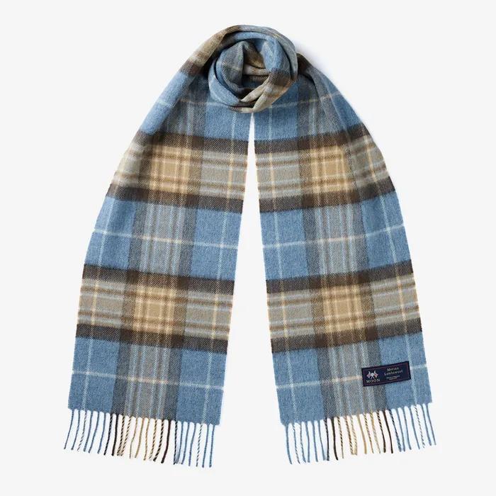메리노울 머플러 25cm - 블루 맥켈라