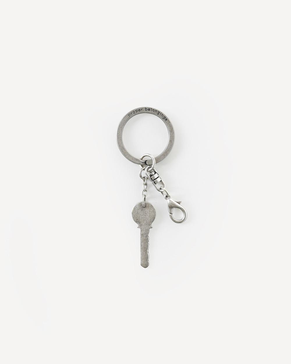 Antique Metal Key Ring / Retro Key