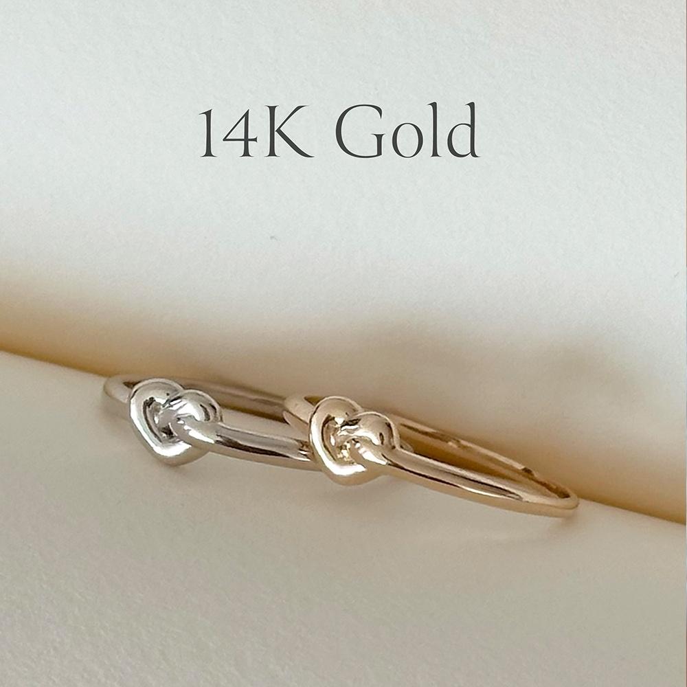 14K Gold 프레첼 링