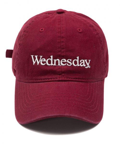 BG284CAP902_WEDNESDAY WASHING CAP-BURGUNDY