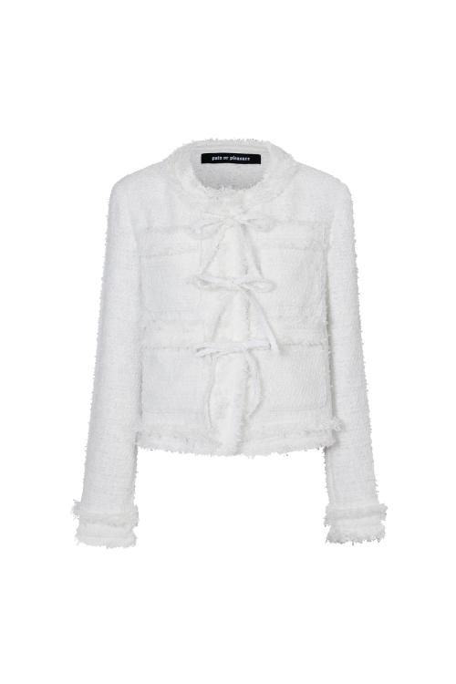 LUCY TWEED JACKET white