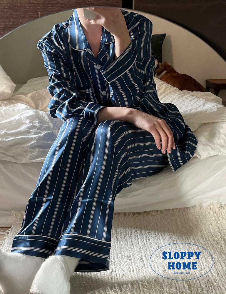 샤인 파자마 shine pajamas / 4size / 커플 / 송중기,뷔 착용 /물실크소재