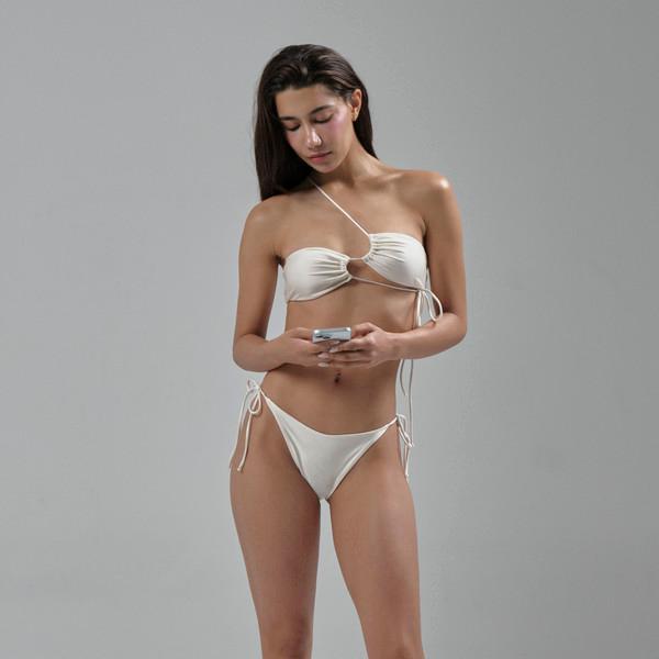 Z TUBE TOP BIKINI - SET / WHITE