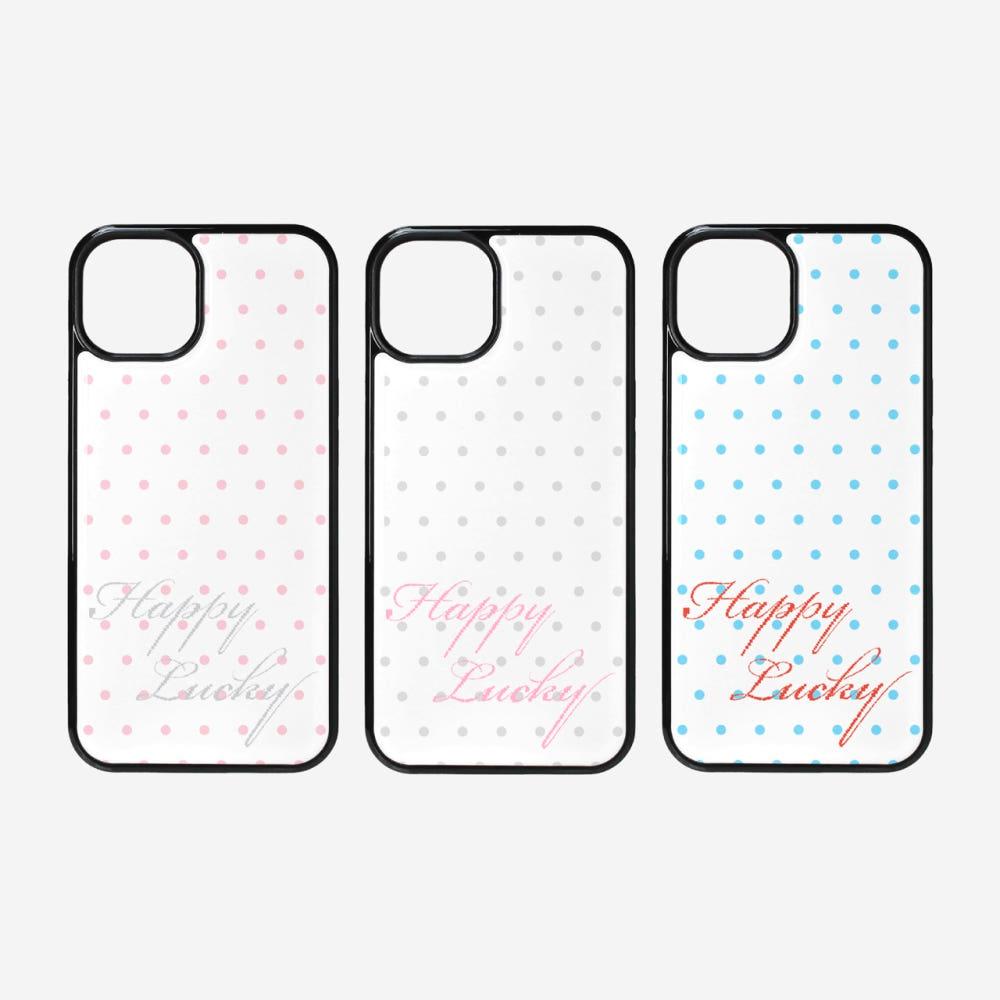 도트 해피럭키 글라스 케이스 (아이폰 13)