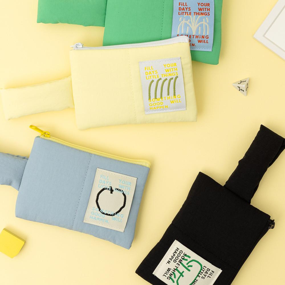 [라이브워크] 리틀띵스 패딩 핸들 미니 파우치