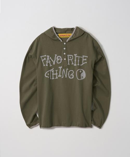 Binding Flock Hoodie Longsleeve (KHAKI)