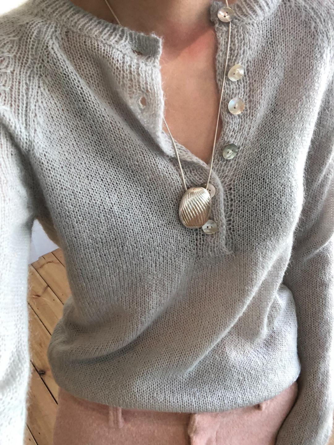 지니즈 언앤써드미스테리 버튼 모헤어 가디건 (4color)