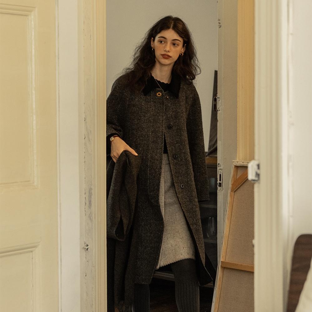 [2차] GRACIELA premium wool handmade coat_charcoal