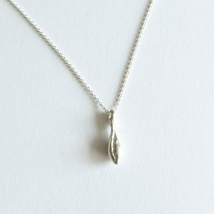 silver 925 Fall raindrop necklace