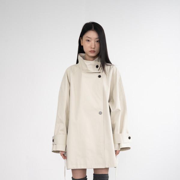 [4/13 순차 출고] [EXCLUSIVE] 030 Middle Trench Coat (Beige Gray)