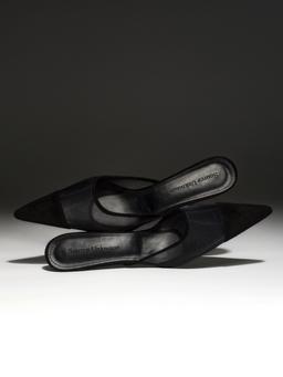 Harper Mesh Mules, Black - 4.5US