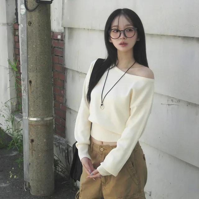 [기획특가!/부드러워요] pail one-off shoulder knit