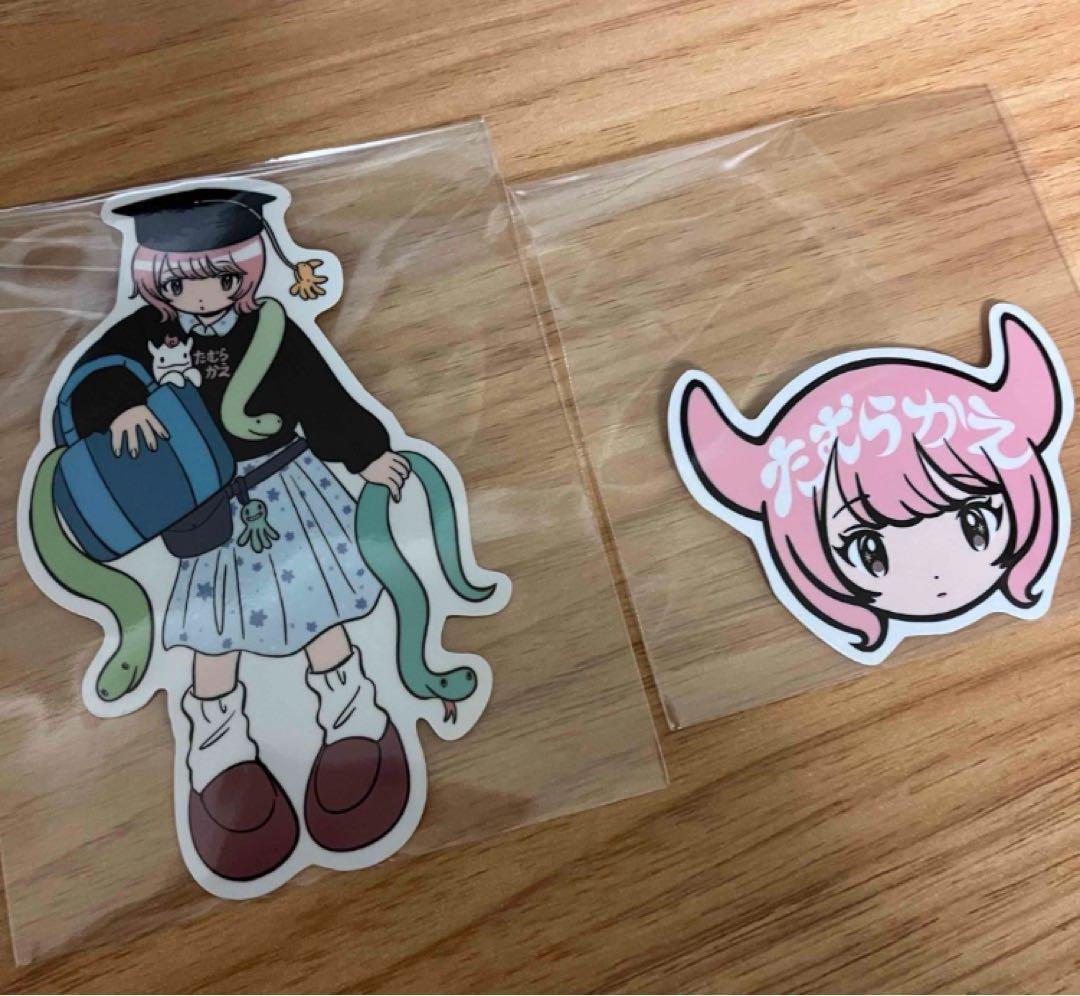 新品未開封 たむらかえ 2 ステッカー2枚セット 田中かえ KAE TANAKA