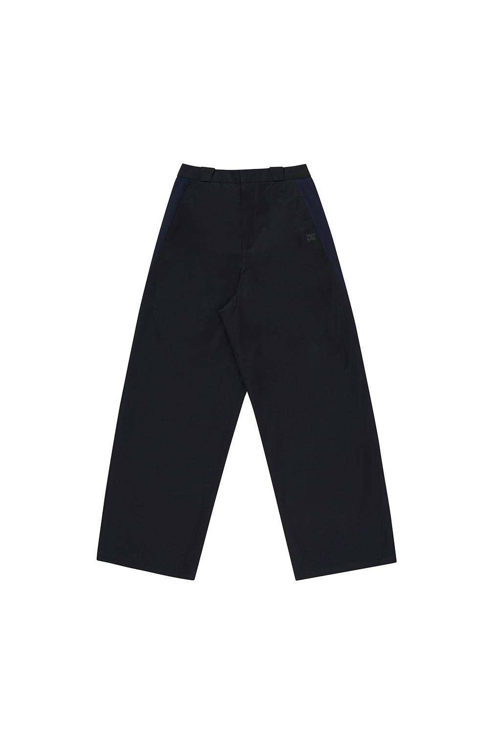 Color block pants (Black)