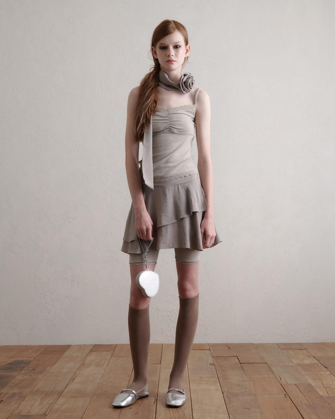 Lace Tank Top (Light Gray)