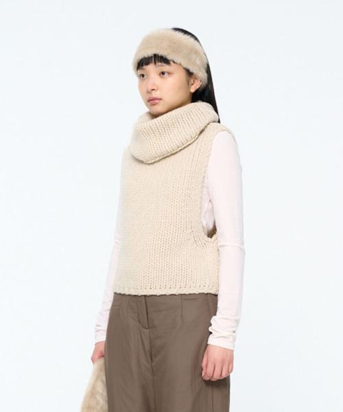 FUR HAIRBAND (2COLORS)