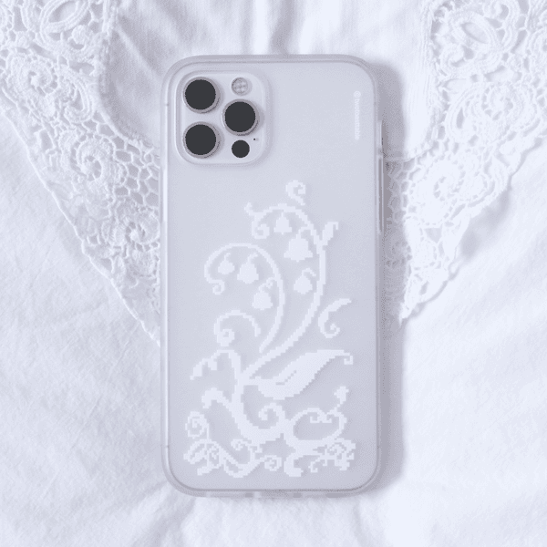 Pixel bloom case (Lily of the valley) - 반투명 젤리