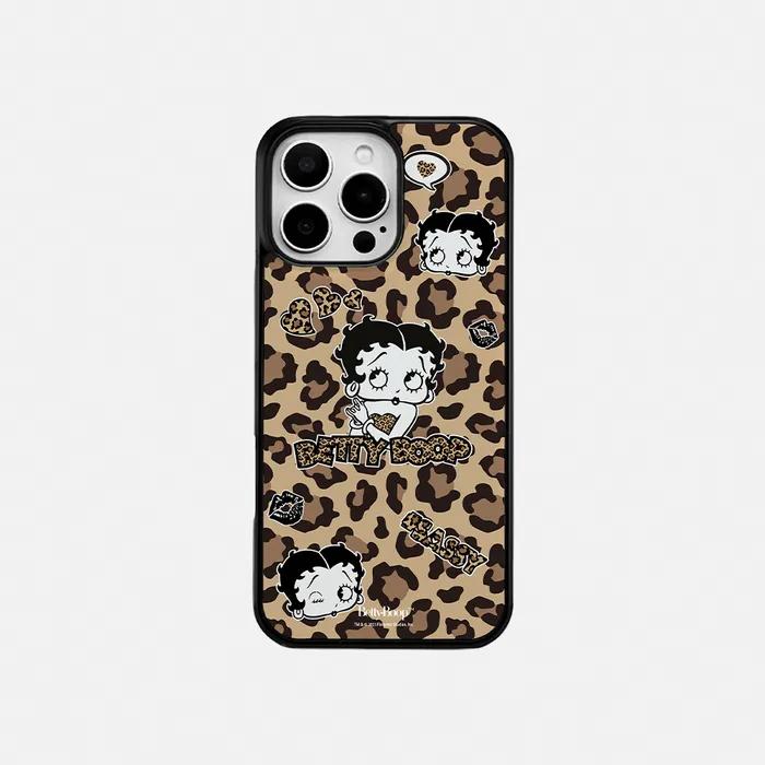 베티붑 레오파드 에폭시 범퍼 폰케이스_브라운