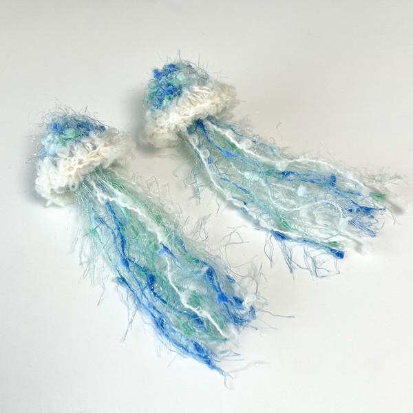 jellyfish keyring - Marine Blue