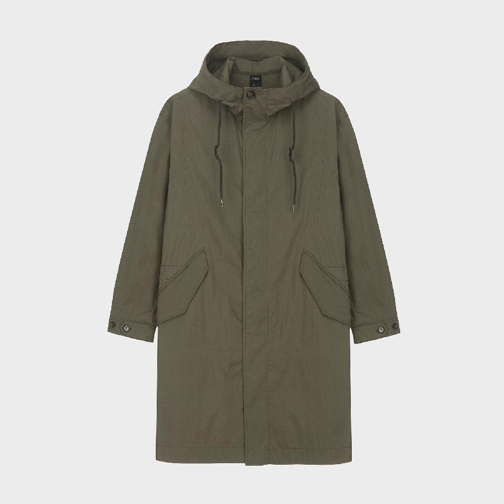 야상 후드 코트 Khaki