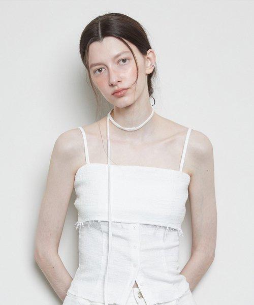L3 BUTTON SLEEVELESS(IVORY)