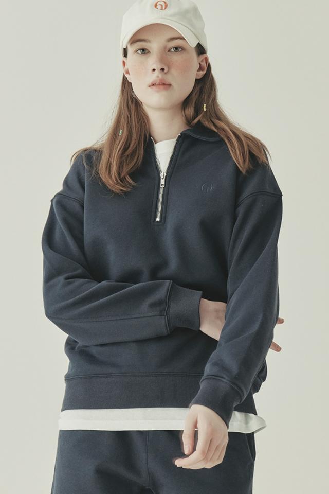 UNISEX COMFORT SWEAT HALF ZIP-UP (4color)