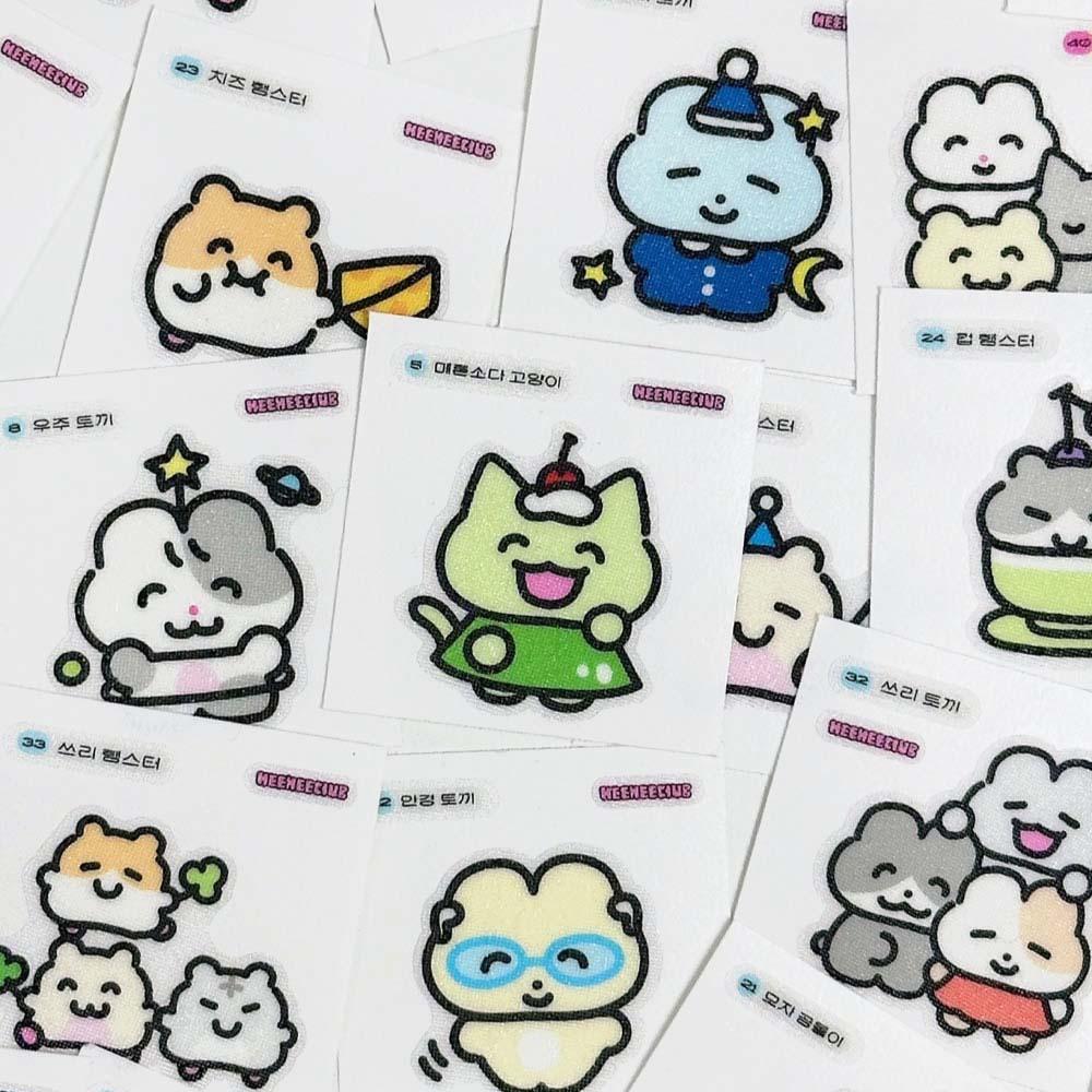 [NEW] 랜덤 띠부띠부 스티커 (4매입)