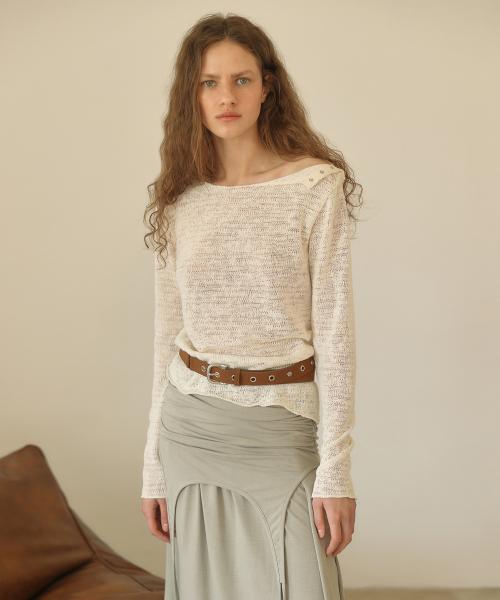 BOHEMIAN SNAP TOP [ CREAM ]