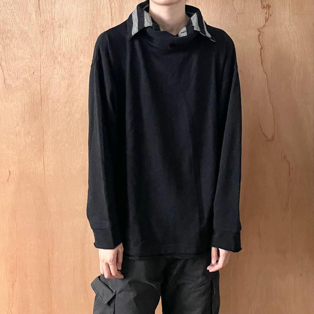 요지야마모토 Y’s 칼라 도킹 니트 | 후루츠패밀리