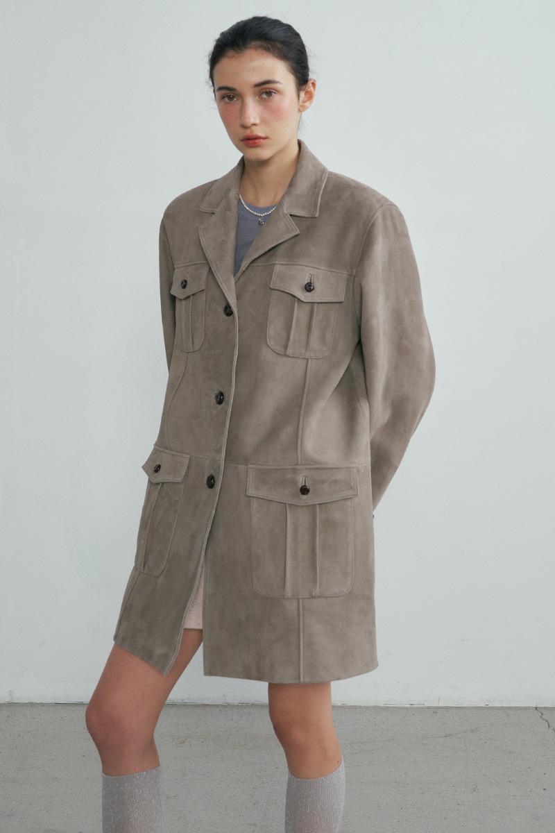 [임수향 착용] Soboro nubuck jacket Grey