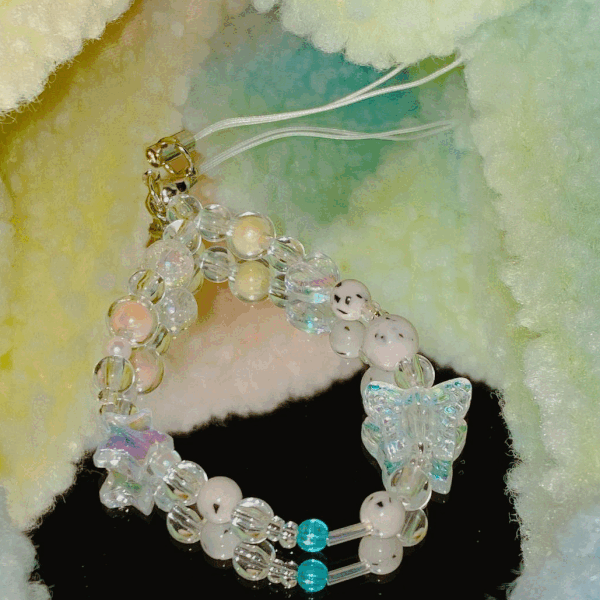 달마시안 화이트 원형 에어팟 버즈 키링 z플립키링 Z플립3꾸미기 비즈스트랩 아이폰 갤럭시 폰꾸미기