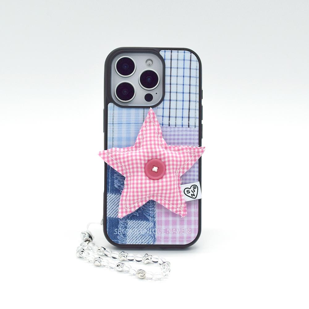 SUN CASE STAR PATCH PINK