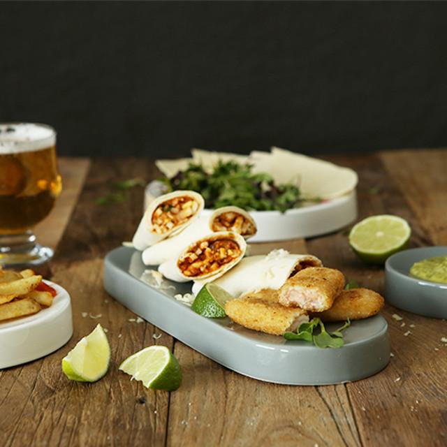 마일드 홈카페 플레이팅 타원 디저트 케잌 굽접시 플레이트 대 (30cm)